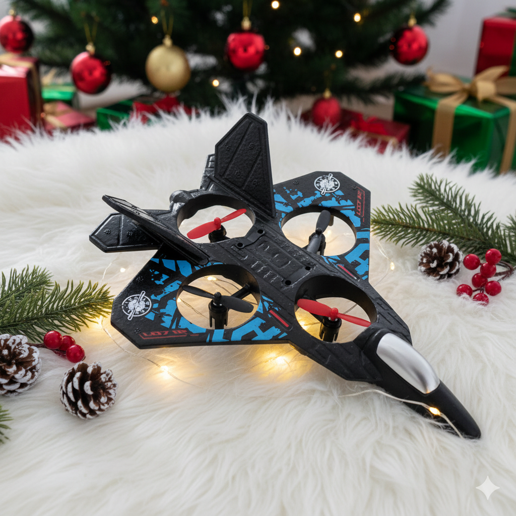 GlowFly 2-in-1 Drone Plane