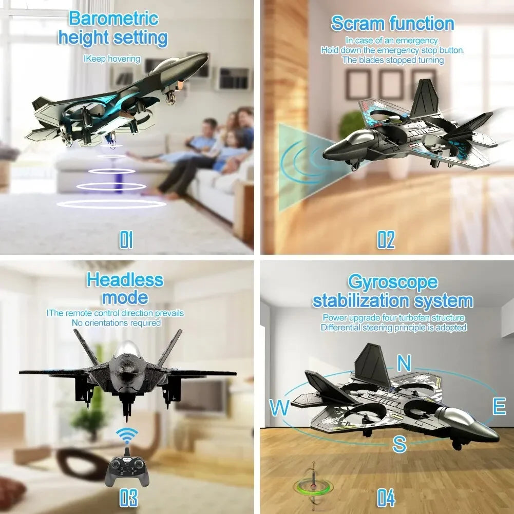 GlowFly 2-in-1 Drone Plane